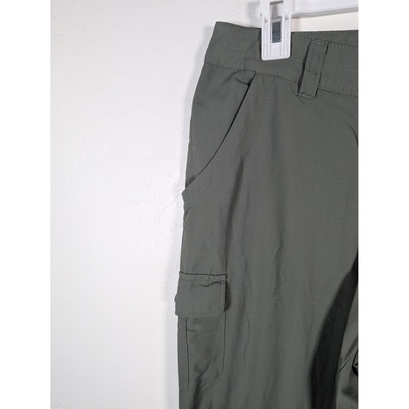 Columbia Pants Womens 8 Regular Green Omni-Shield Hiking Cargo Outdoor Nylon - Picture 2 of 13